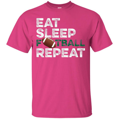 Eat Sleep Football Repeat Football Lover Shirt Heliconia