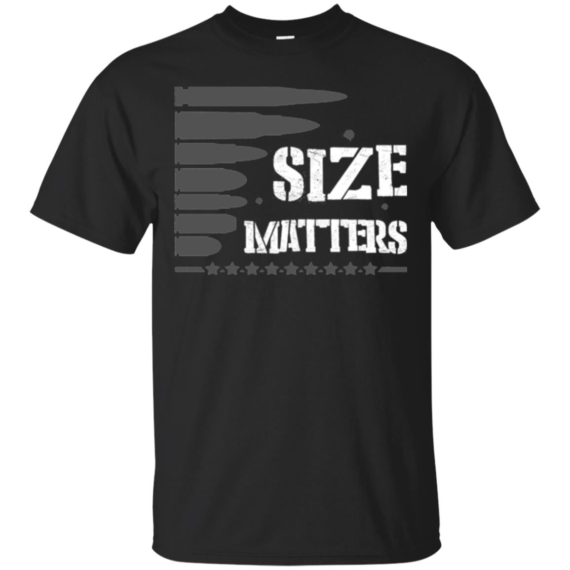 Hunter T-shirt Size Matters Black