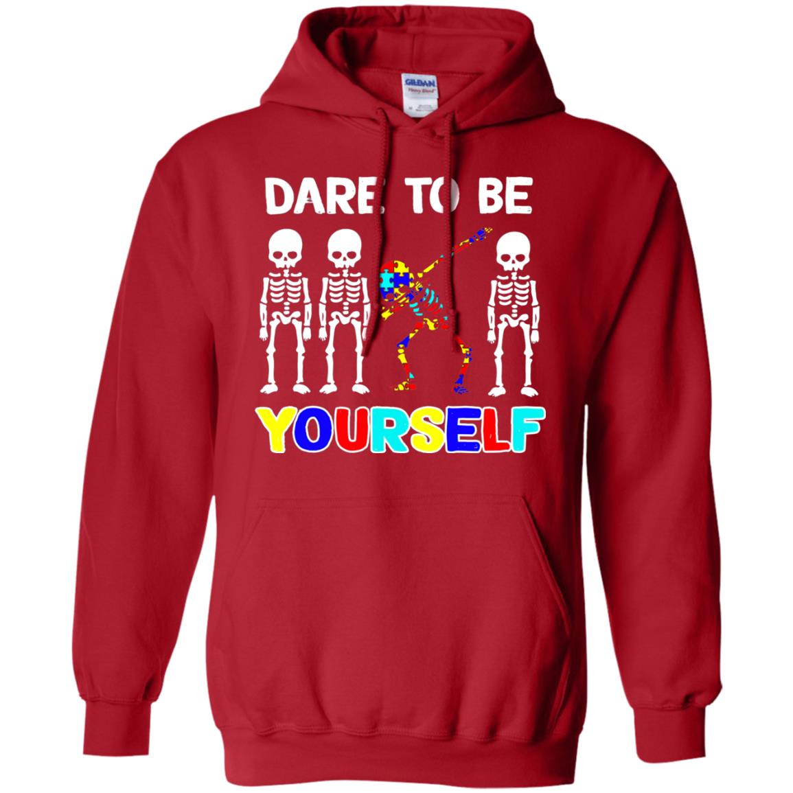 Dare To Be Yourself Autism Awareness Shirt Red