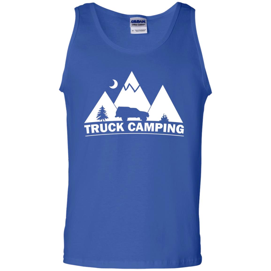 Truck Camping Night Landscape And Adventures T-shirt Royal