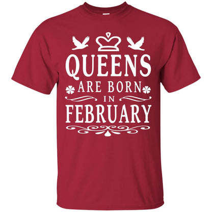 Birthday T-shirt Queens Are Born In February Cardinal