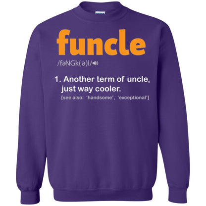 Funcle Definition T-shirt Funny Uncle Jokes Purple