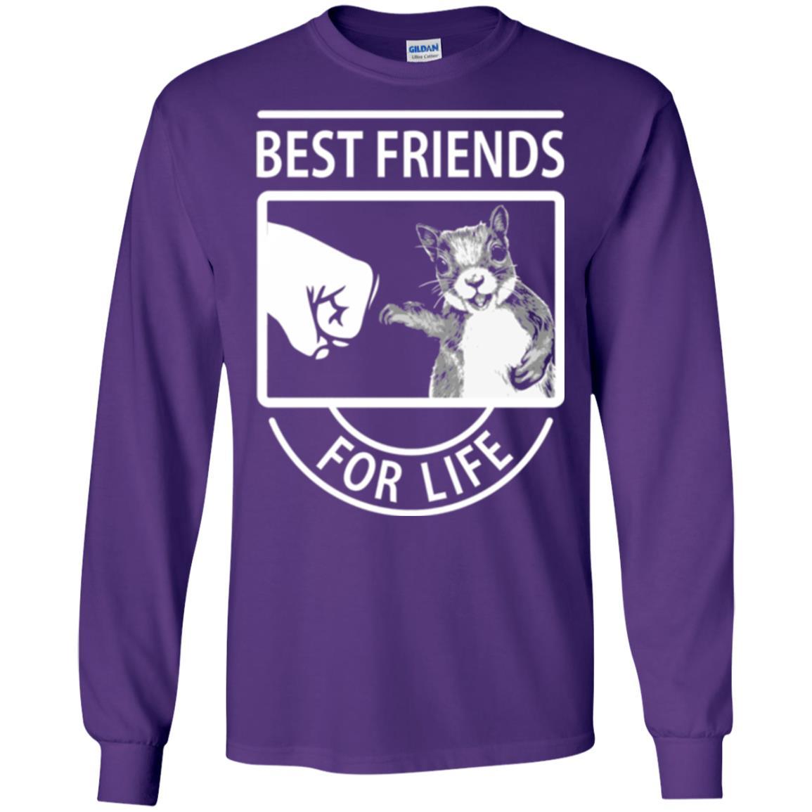 Squirrel T-shirt Best Friend For Life T-shirt Purple