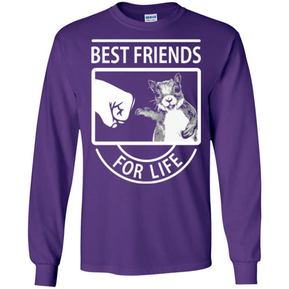 Squirrel T-shirt Best Friend For Life T-shirt Purple