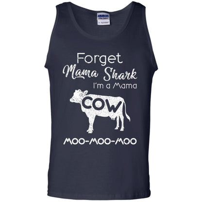 Forget Mama Shark I'm A Mama Cow Shirt Navy