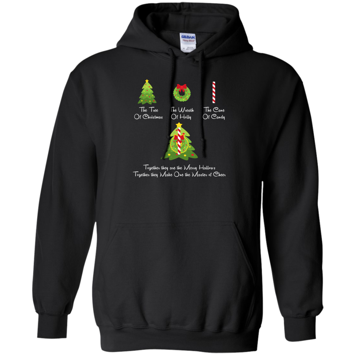The Tree Of Christmas T-Shirt Black