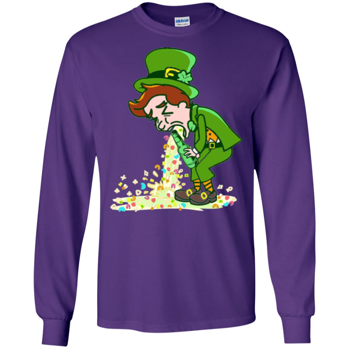 Saint Patty's Day Leprechaun St. Patricks Day T-shirt Purple