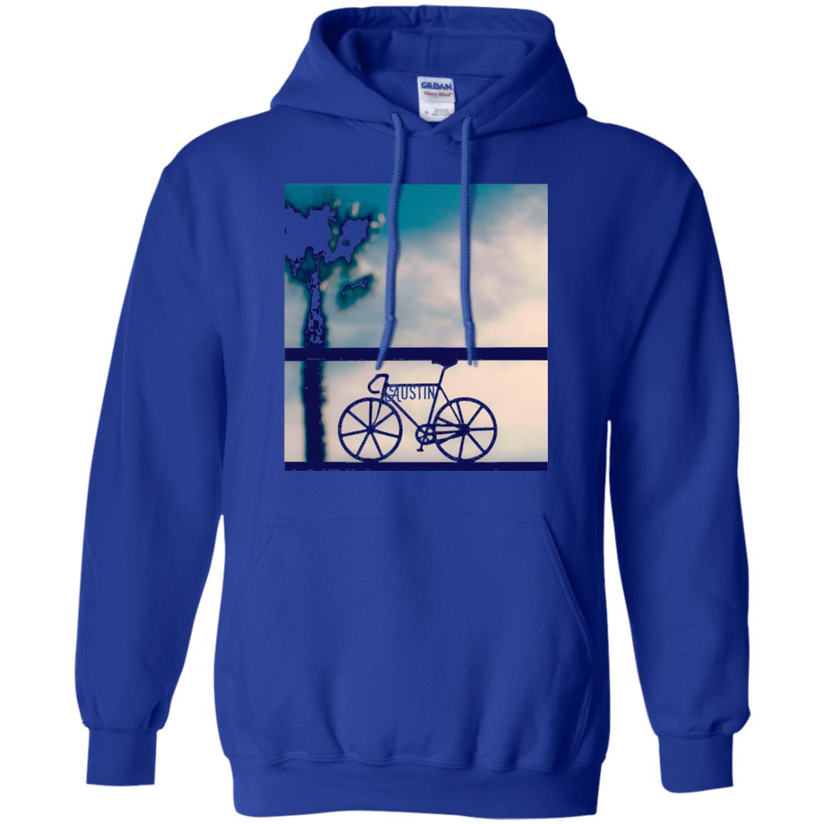 Biking In Austin T-shirt Royal