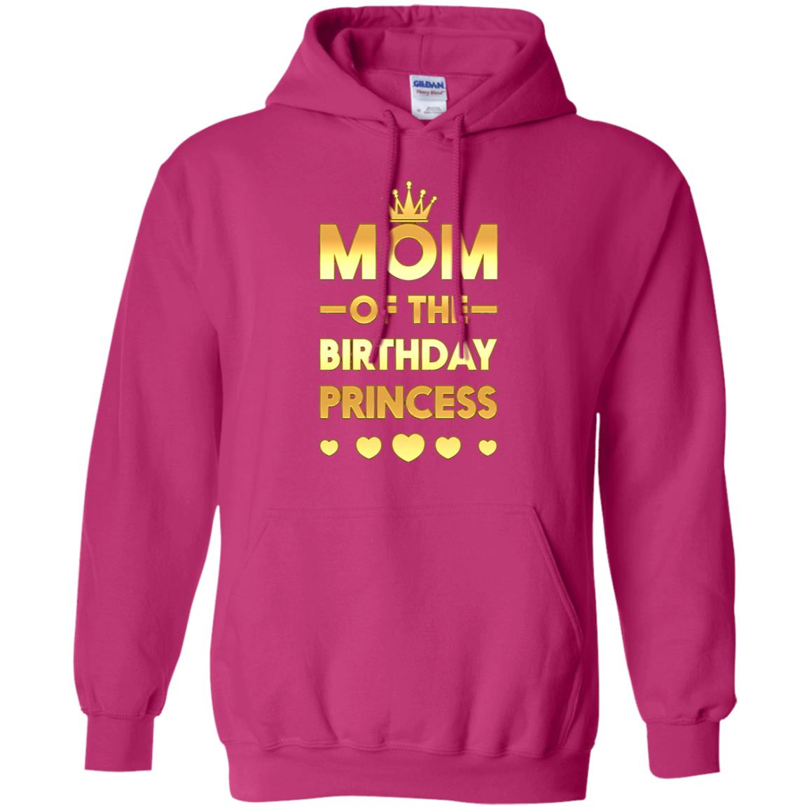 Mom Of The Birthday Princess Family T-shirt Heliconia