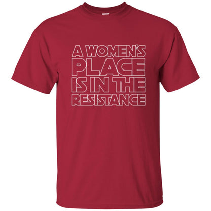 Women_s Resistance T-shirt A Women_s Place Is In The Resistance Cardinal