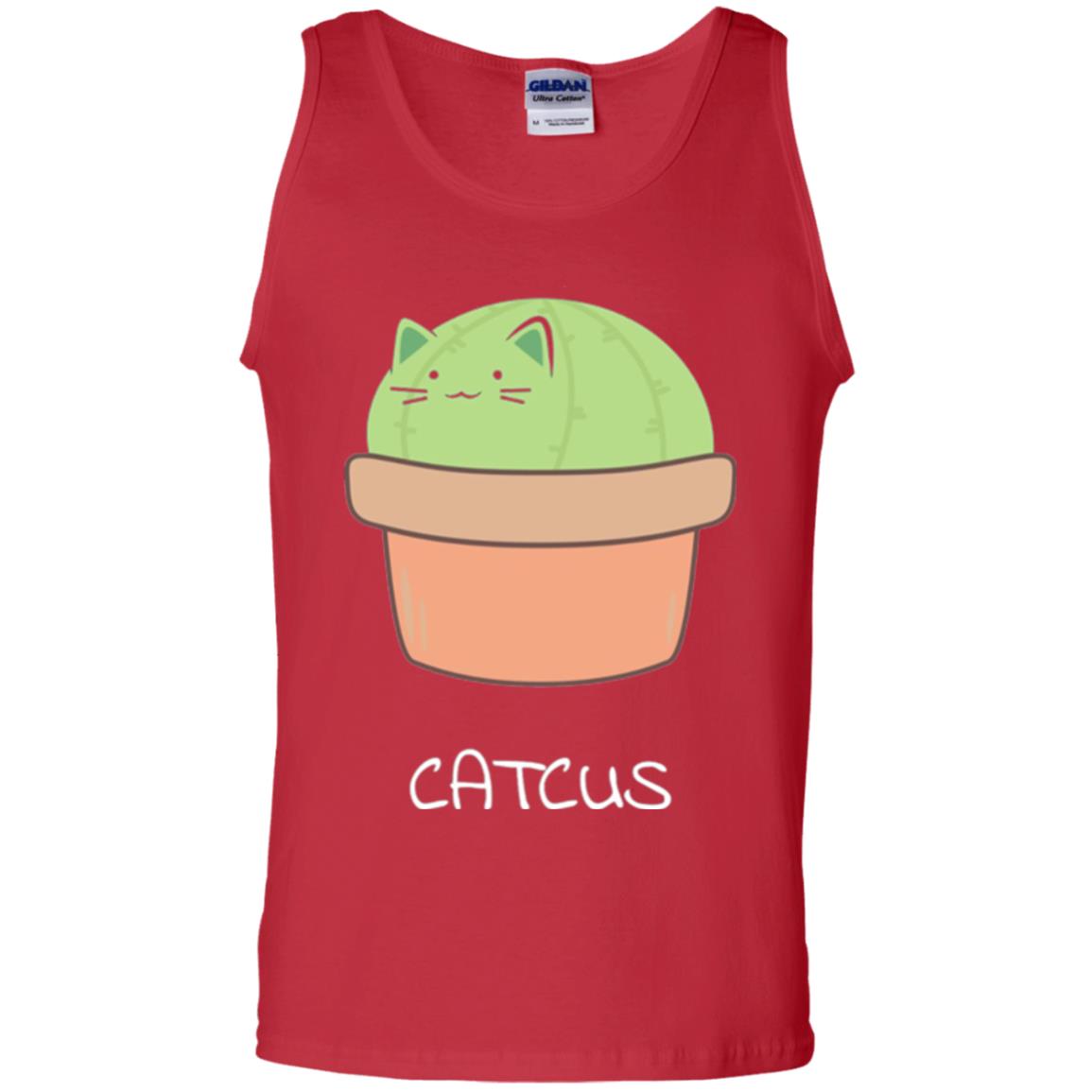 Cat Lovers T-shirt Catcus Red