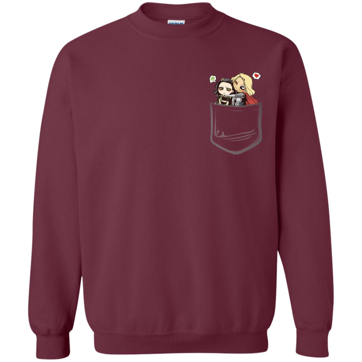 Thornloki In Pocket Movie Shirt Maroon