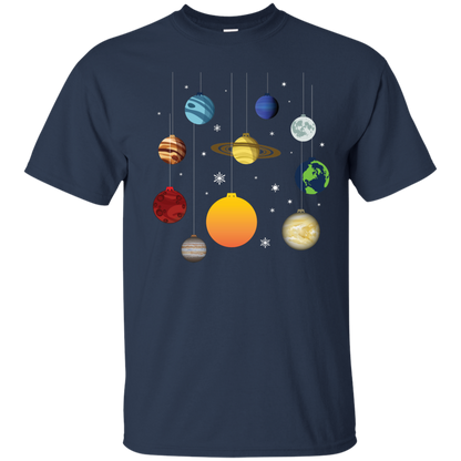 Christmas T-shirt Joy To Universe Christmas Navy