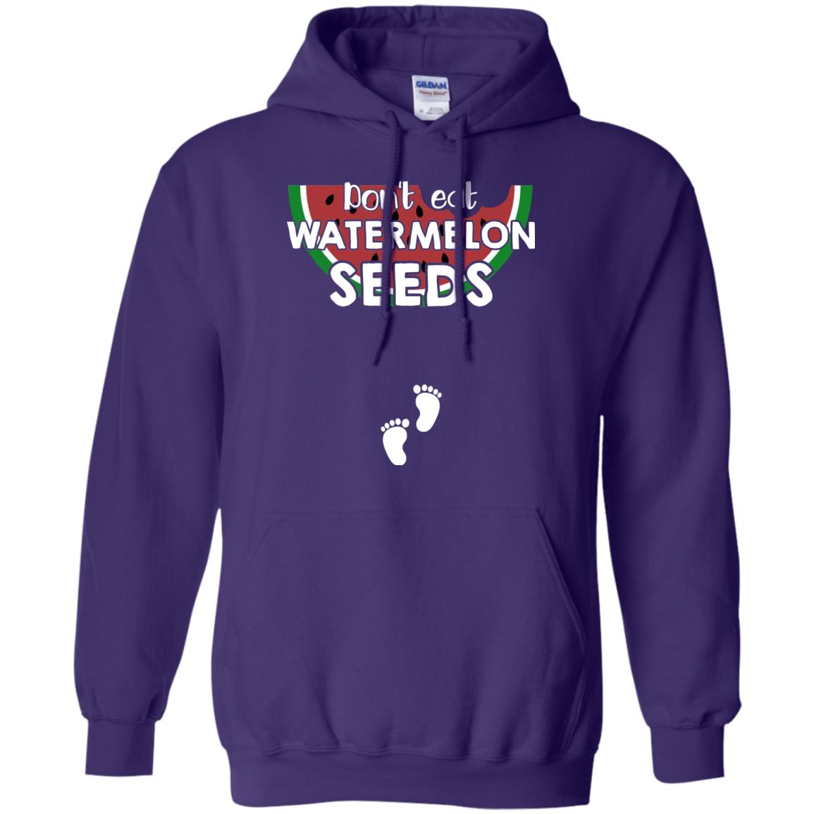 Don_t Eat Watermelon Seeds Pregnancy Announcement Shirt Purple