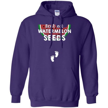 Don_t Eat Watermelon Seeds Pregnancy Announcement Shirt Purple