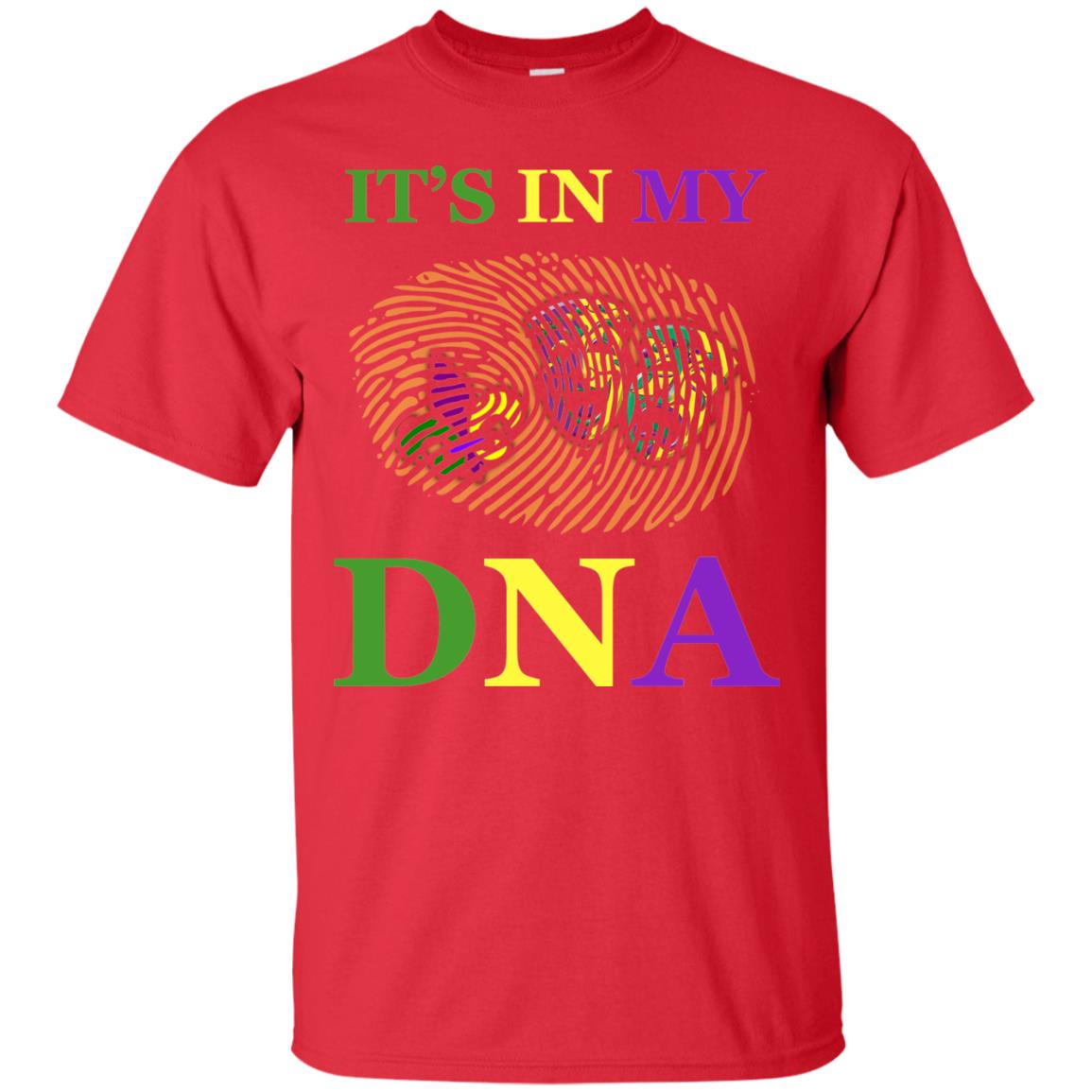 Mardi Gras T-shirt It's In My Dna Red