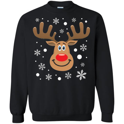 Christmas T-shirt Reindeer Merry Christmas Black