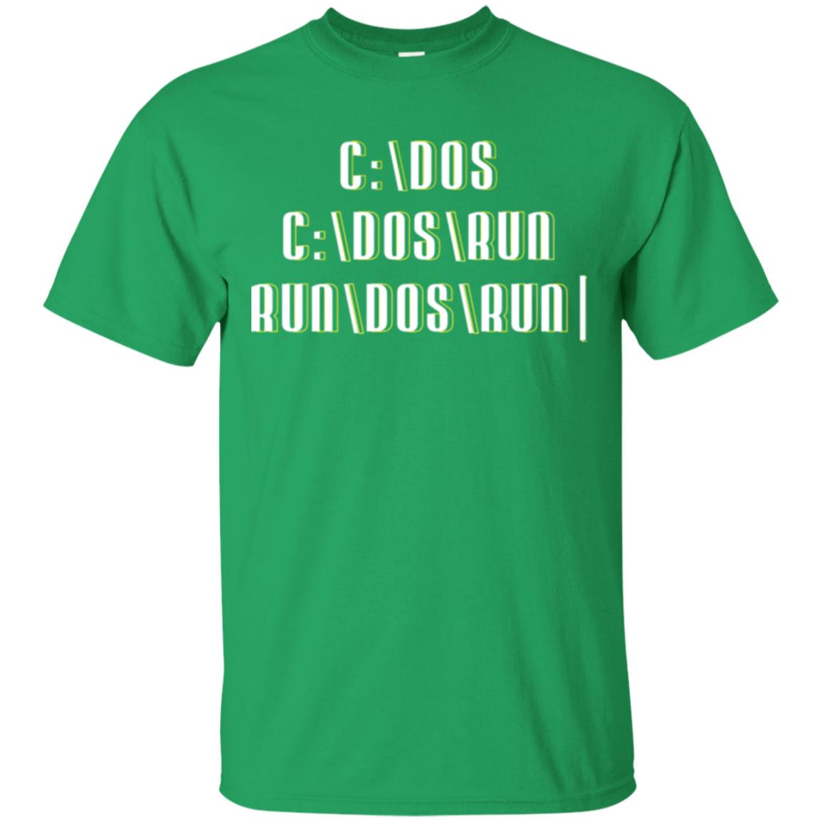Programmer T-shirt Run Dos Run Irish Green