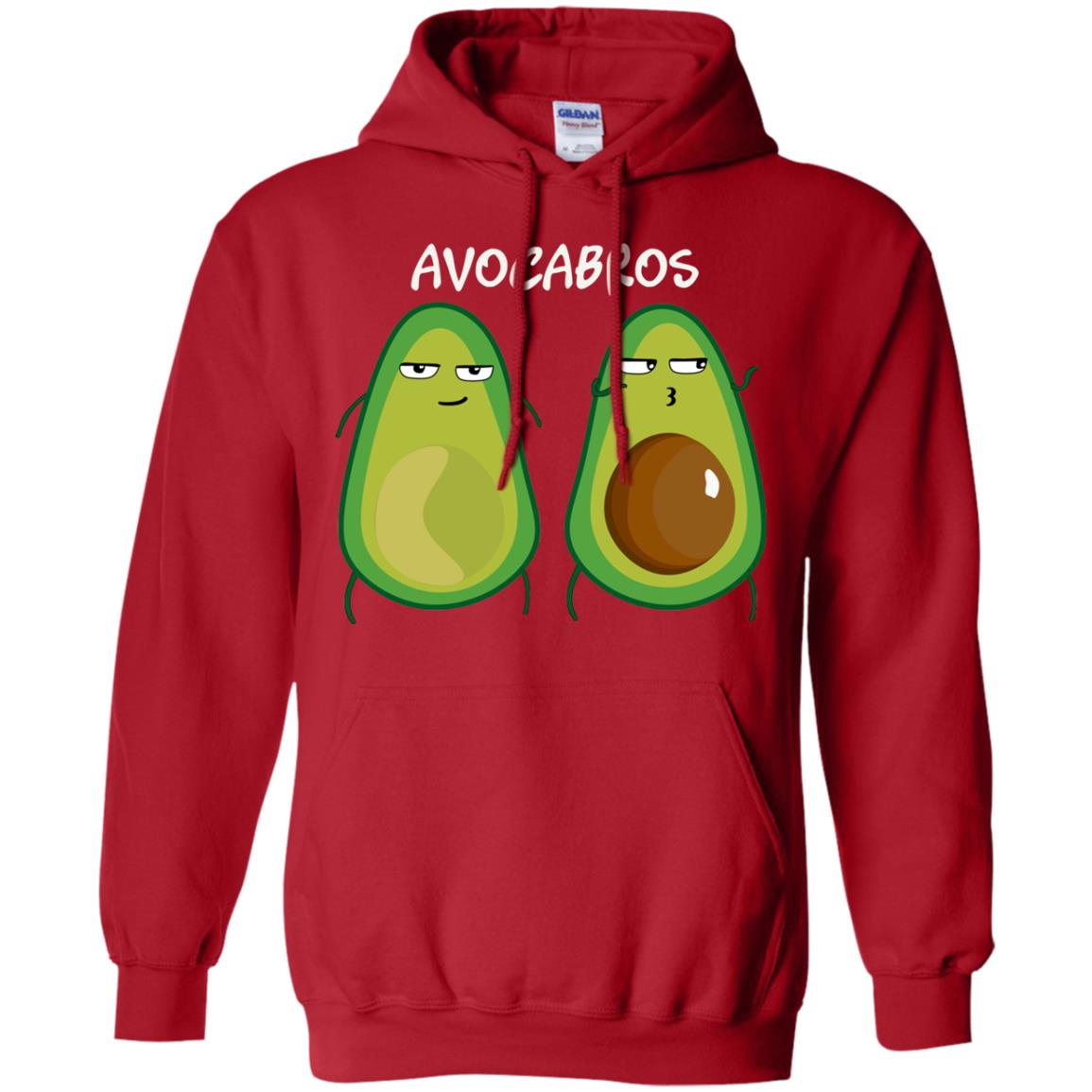 Funny Avocado T-shirt For Bros And Vegans Red
