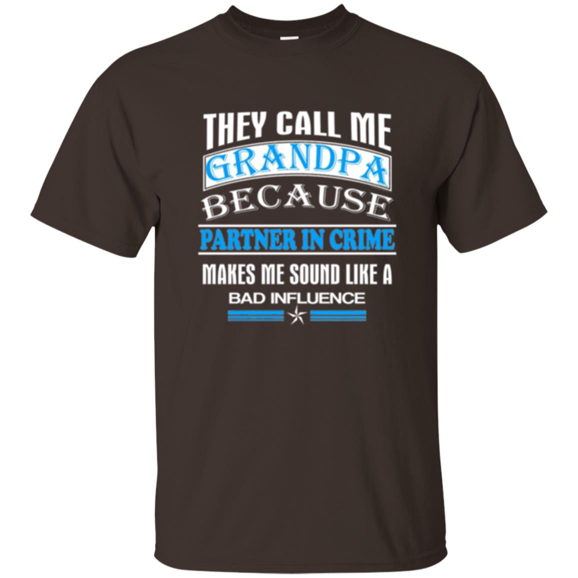 Family T-shirt They Call Me Grandpa Dark Chocolate