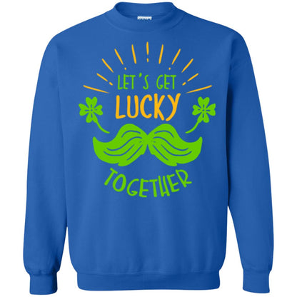 Saint Patrick's Day T-shirt Let's Get Lucky Together Royal