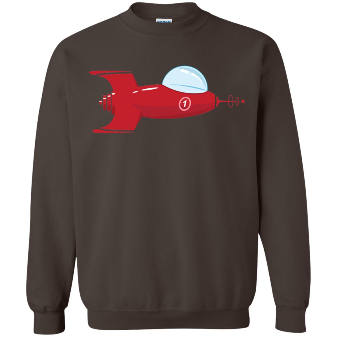 Vintage Spaceship Video Game Gamer T-shirt Dark Chocolate