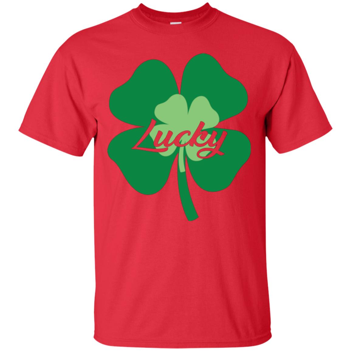 Saint Patrick's Day T-shirt Lucky Leprechaun Red