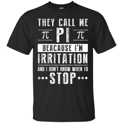 Happy Pi Day T-shirt I Dont Know When To Stop Black