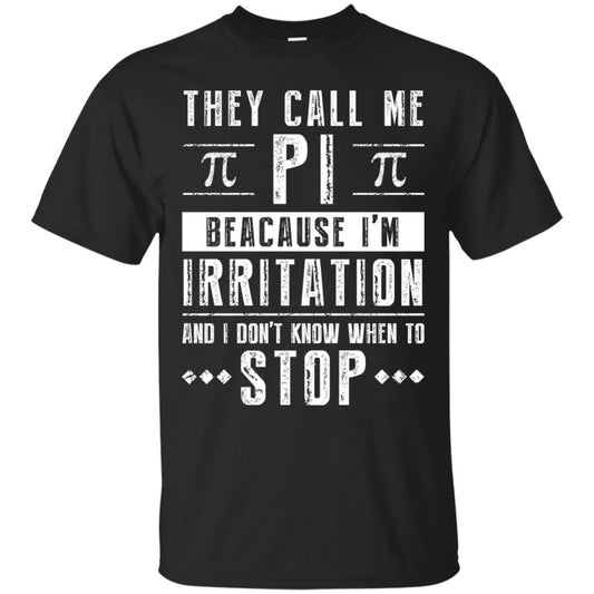 Happy Pi Day T-shirt I Dont Know When To Stop Black
