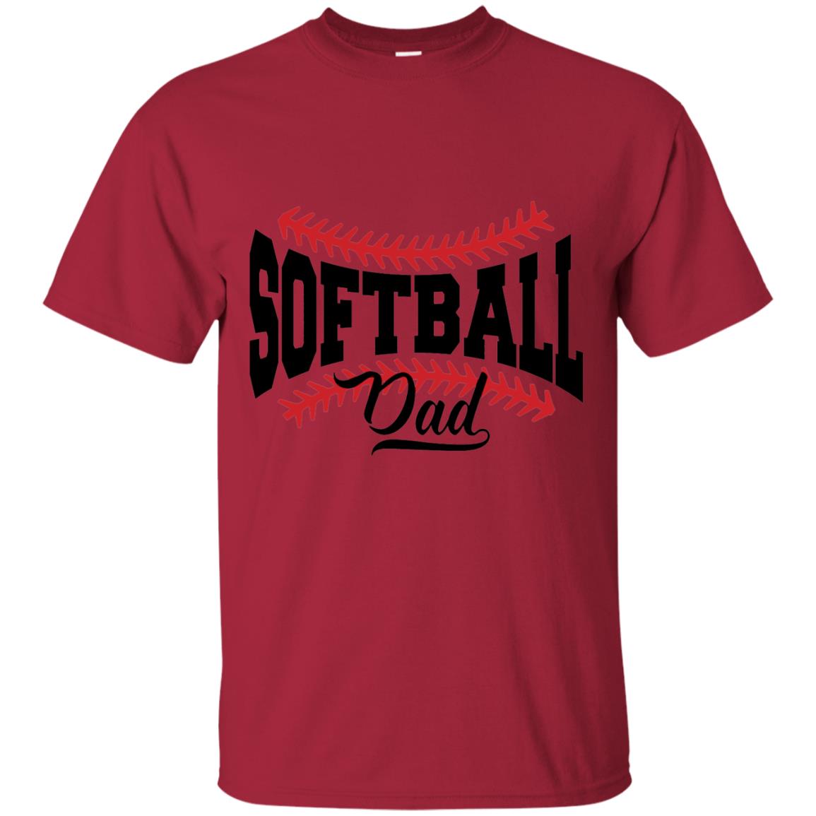 Softball Dad T-shirt Cardinal