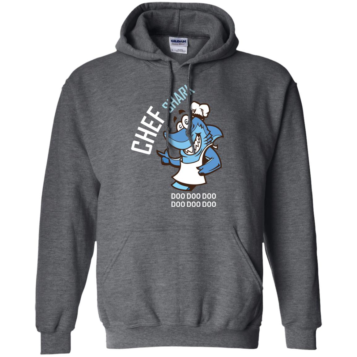 Chef Shark Doo Doo Doo Shirt For Cooker Dark Heather