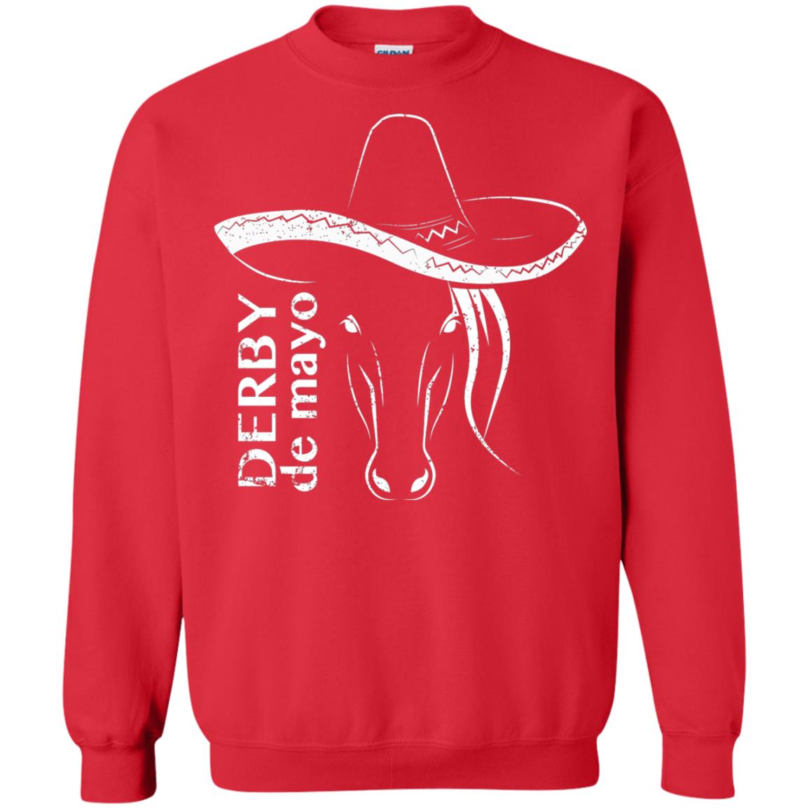 Derby De Mayo Sombrero Horse Race Shirt Red