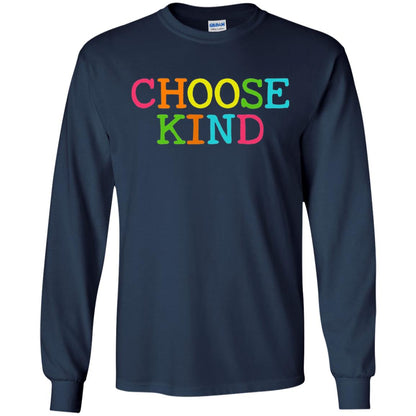 Choose Kind Be Kind Anti Bullying T-shirt Navy