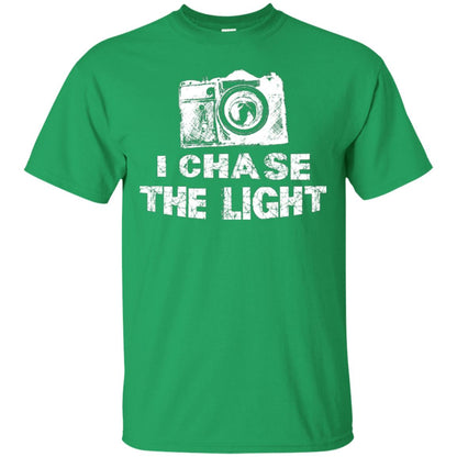 Photographer T-shirt I Chase The Light Irish Green