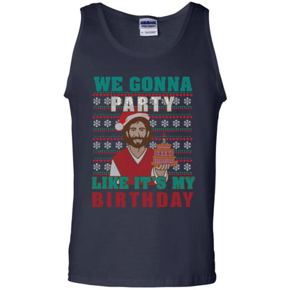 Brithday T-shirt We Gonna Party Like It's My Birthday Navy