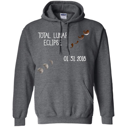 Total Lunar Eclipse 01-31-2018 Celebration Shirt Dark Heather