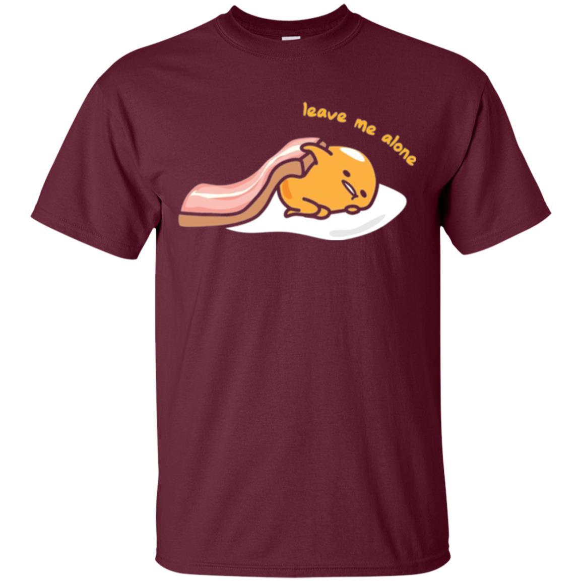 Film T-shirt Gudetama Leave Me Alone Maroon