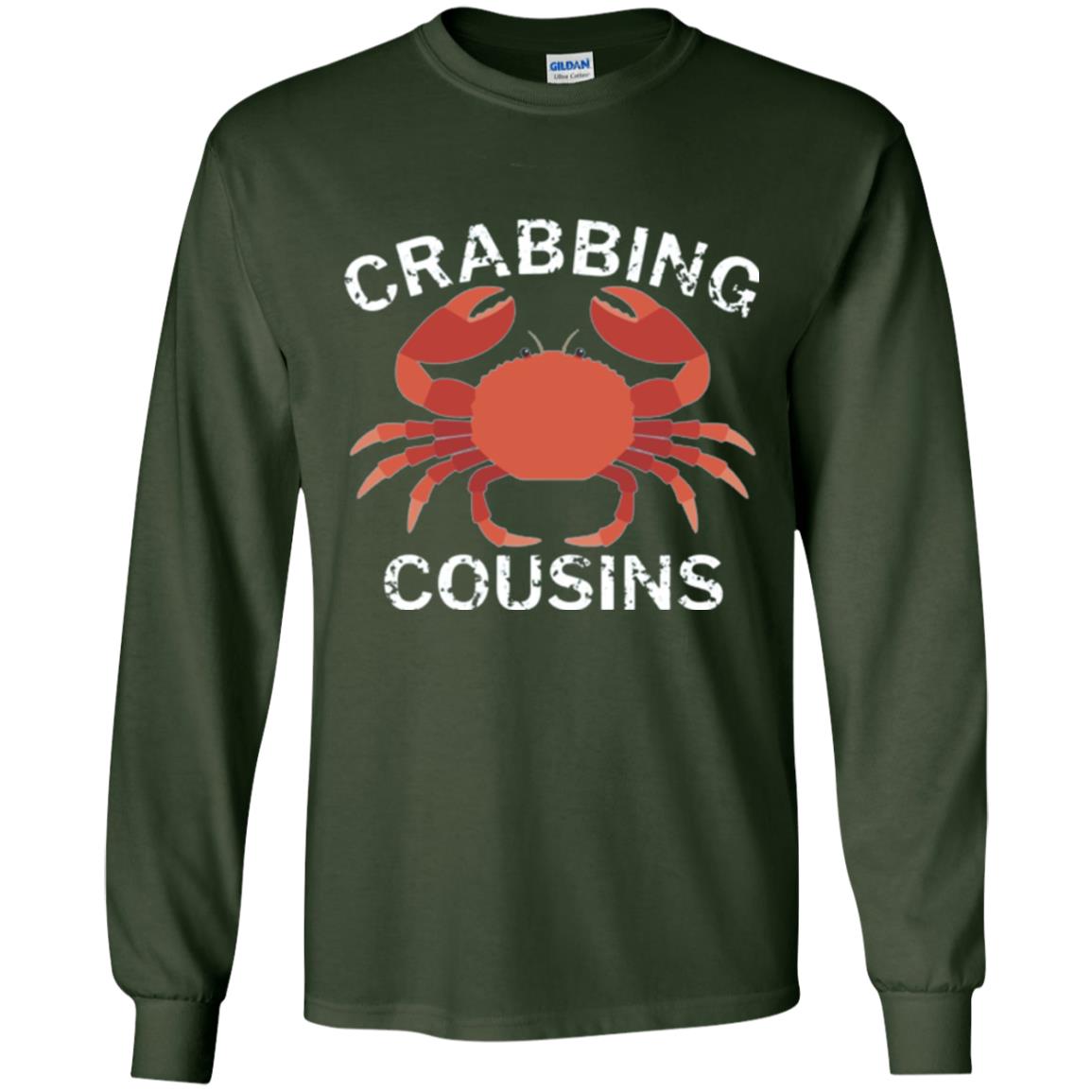 Fishing Lovers T-shirt Crabbing Cousins Forest Green