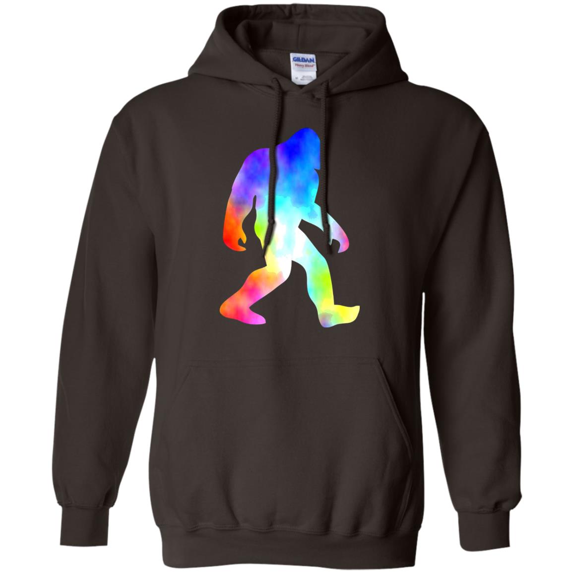 Bigfoot Sasquatch Neon T-shirt Dark Chocolate