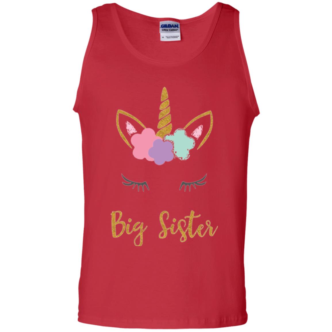 Family T-shirt Big Sister Red