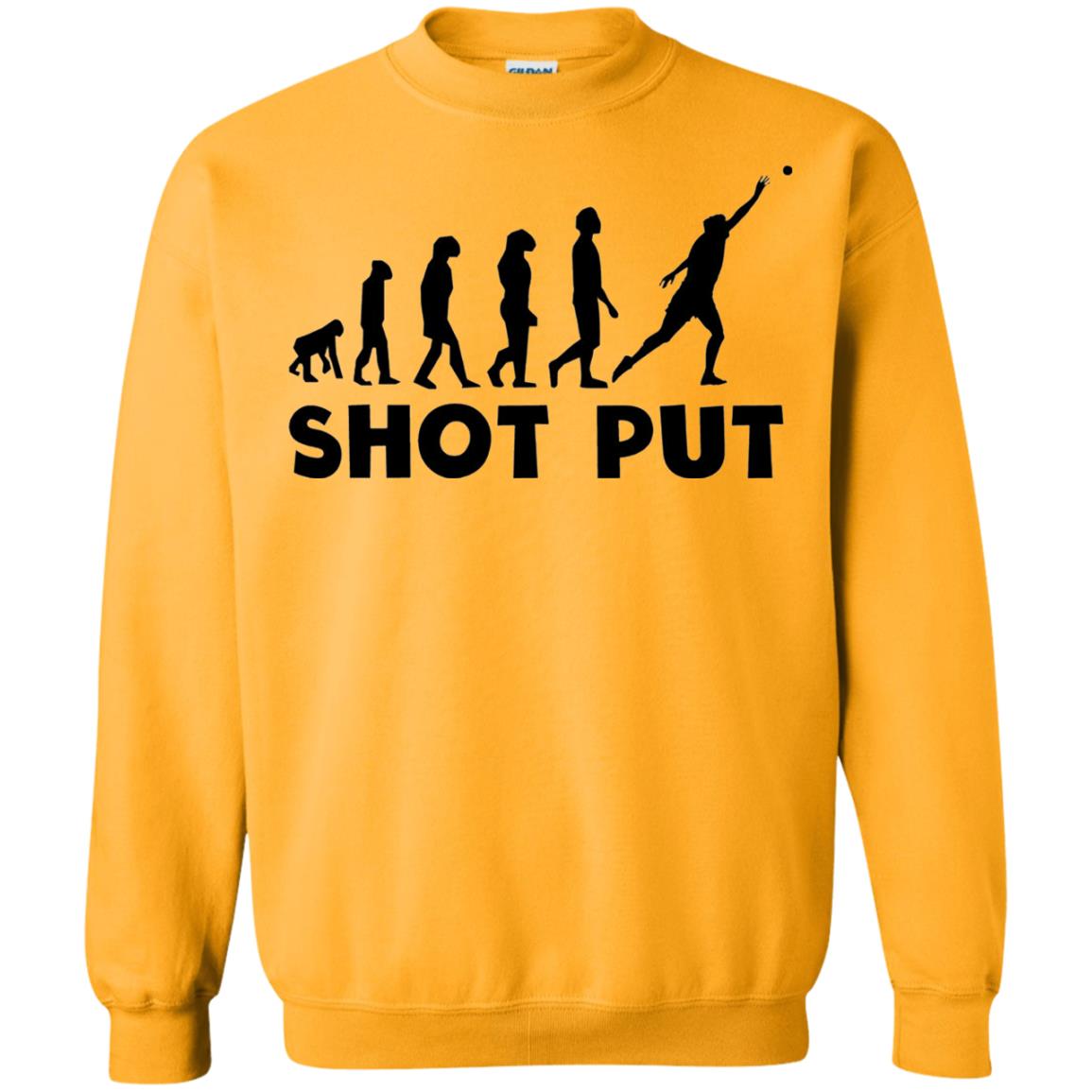 Funny Shot Put Evolution T-shirt Gold