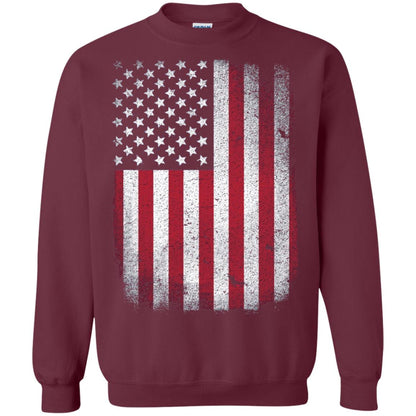 Usa Flag T-shirt 4th July Maroon