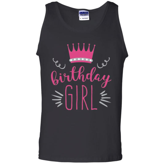 Tiara Crown T-shirt Girl_s Youth Birthday Princess T-shirt Black