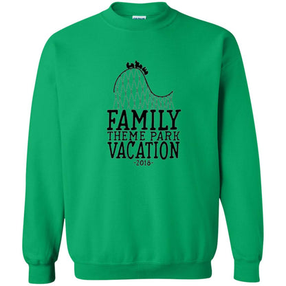 Family T-shirt Vacation 2018 Theme Park Roller Coaster Irish Green