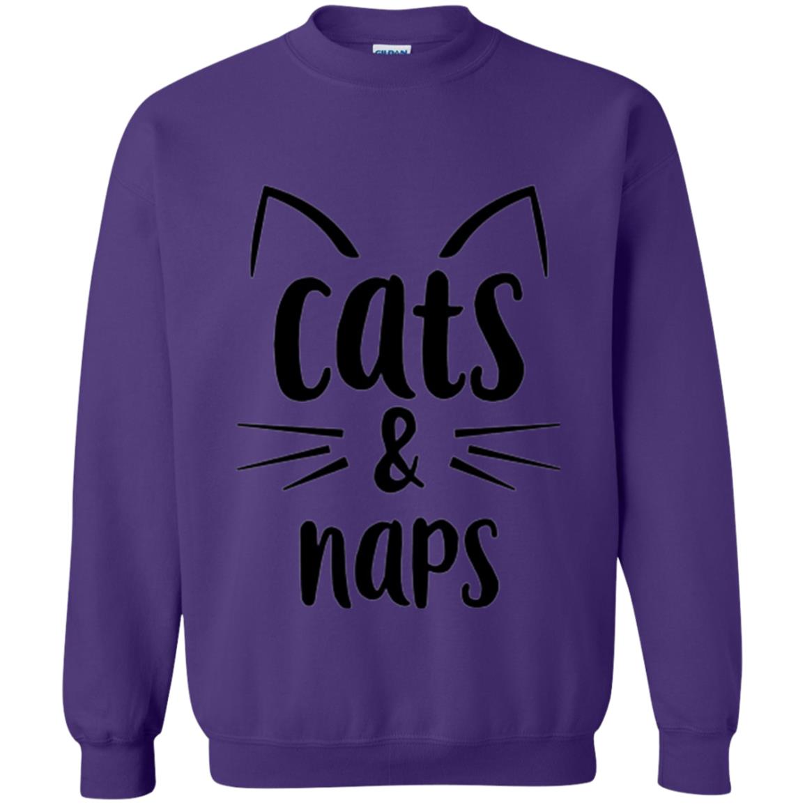 Cats And Naps Lovers T-shirt Purple