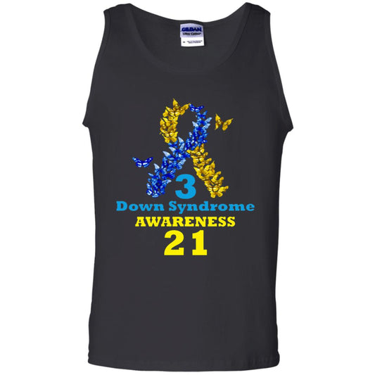 Down Syndrome Awareness Shirt Blue And Yellow Ribbons Black