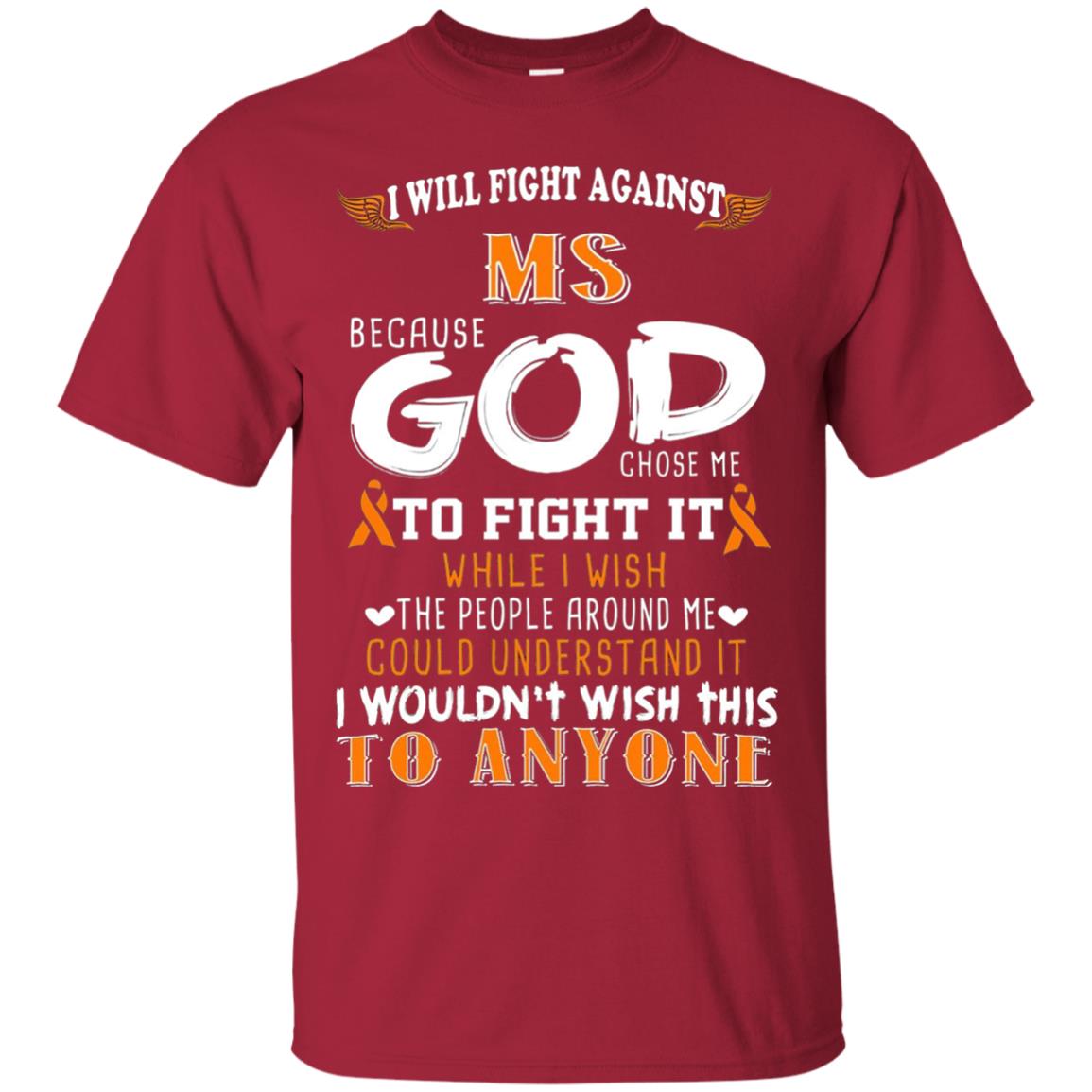 Ms Awareness T Shirt Multiple Sclerosis Shirt Cardinal