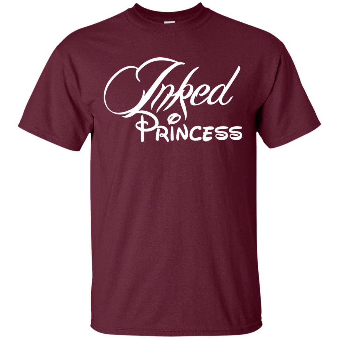 Inked Princess Cartoon Shirt Maroon