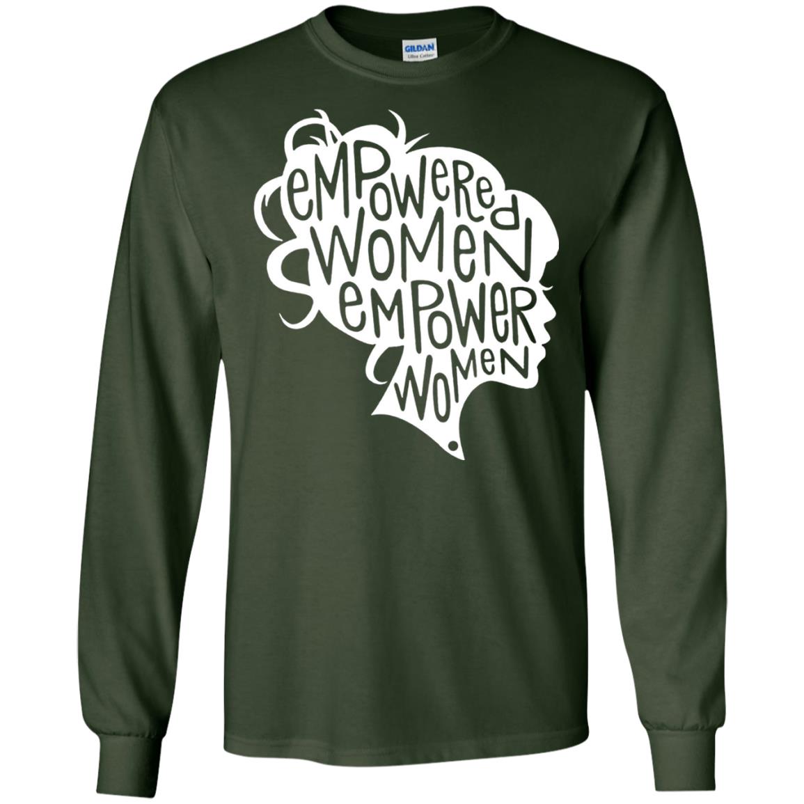 Women_s Right T-shirt Feminist Empowered Women March Hot 2017 Forest Green