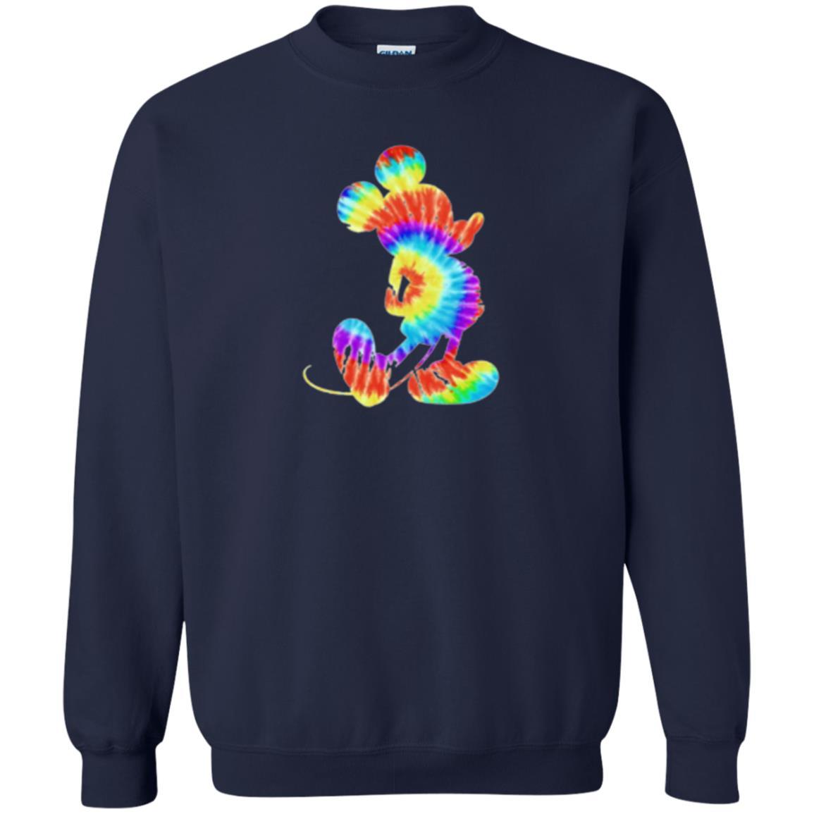 Cartoon T-shirt Tie-dye Mickey Mouse T-shirt Navy